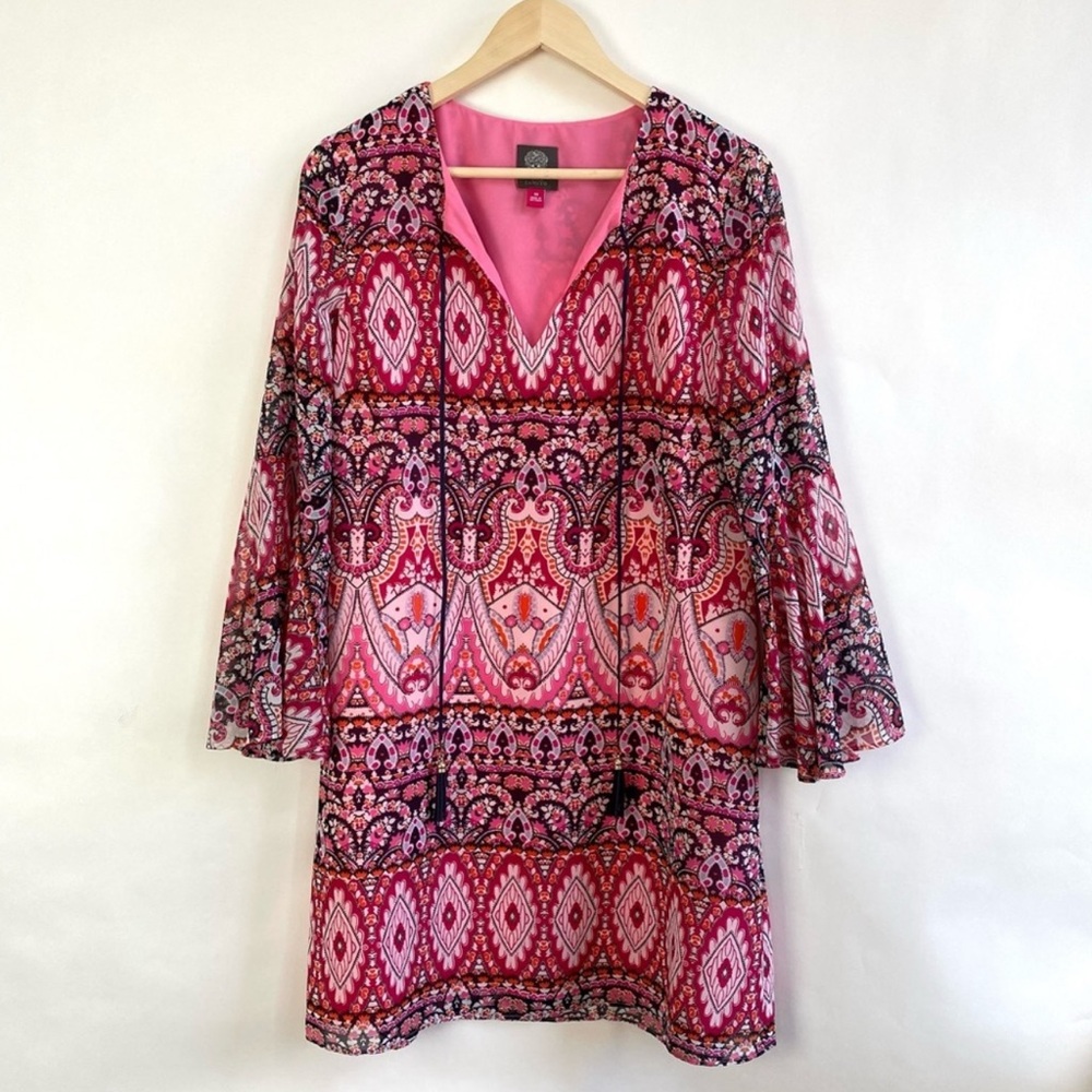 Vince Camuto Boho Bell Sleeve Tunic Dress NWT 10